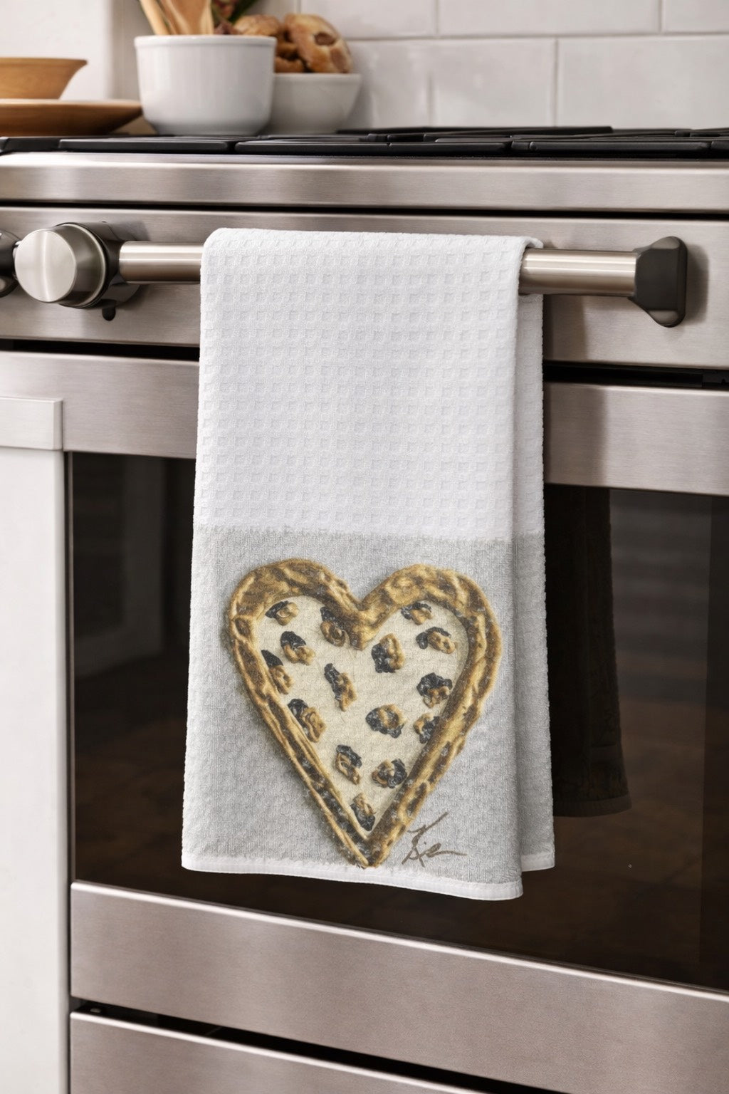 GA Leopard Heart Towel