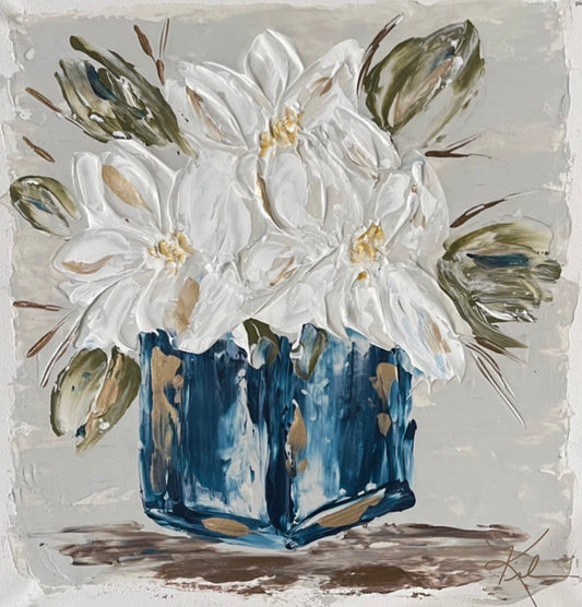 GA Magnolia Vase Framed Art