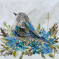 Floral Birdie Framed Art