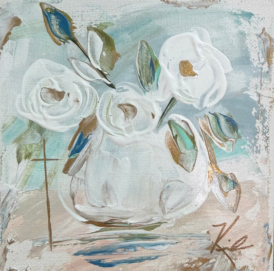 GA Floral 43 Tea Towel