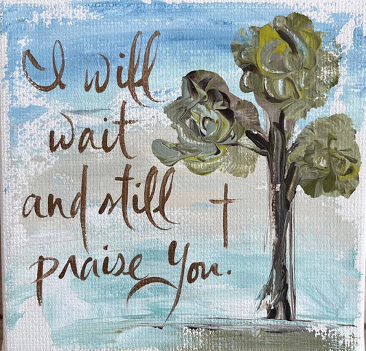 GA I Will Wait Tea Towel