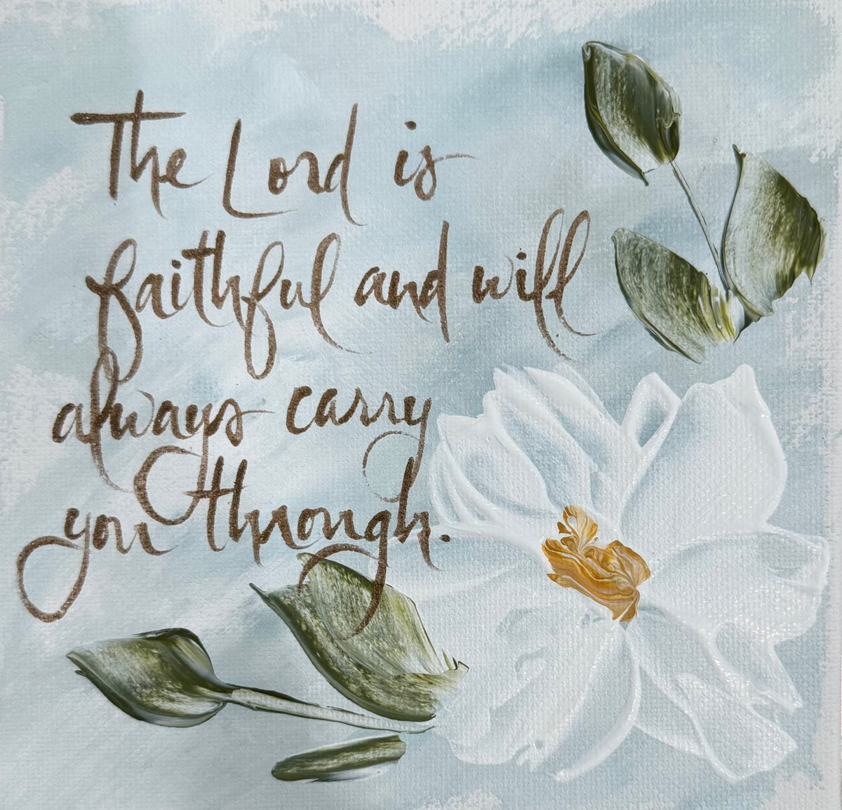 GA The Lord is Faithful Framed Art