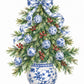 Chinoiserie Blue Tree Framed Art