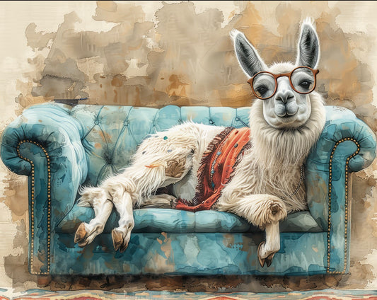 Llama Couch Pillow