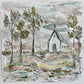GA Florence Church Framed Art