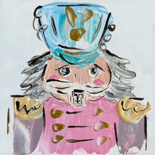 GA Gray Nutcracker Tea Towel