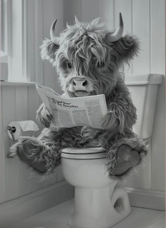 Potty Time Tea Towel
