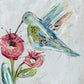 GA Blue Hummingbird Framed Art