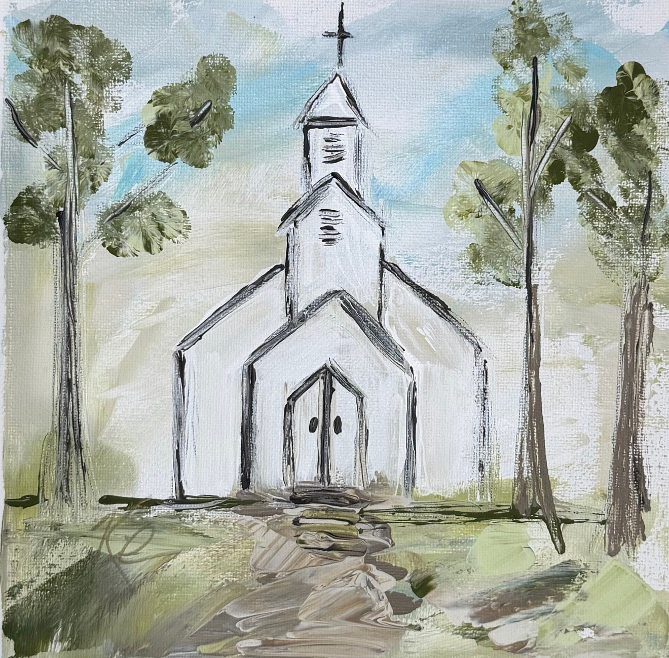 GA New Albany Church Tea Towel