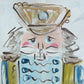 GA Blue Green Nutcracker Framed Art