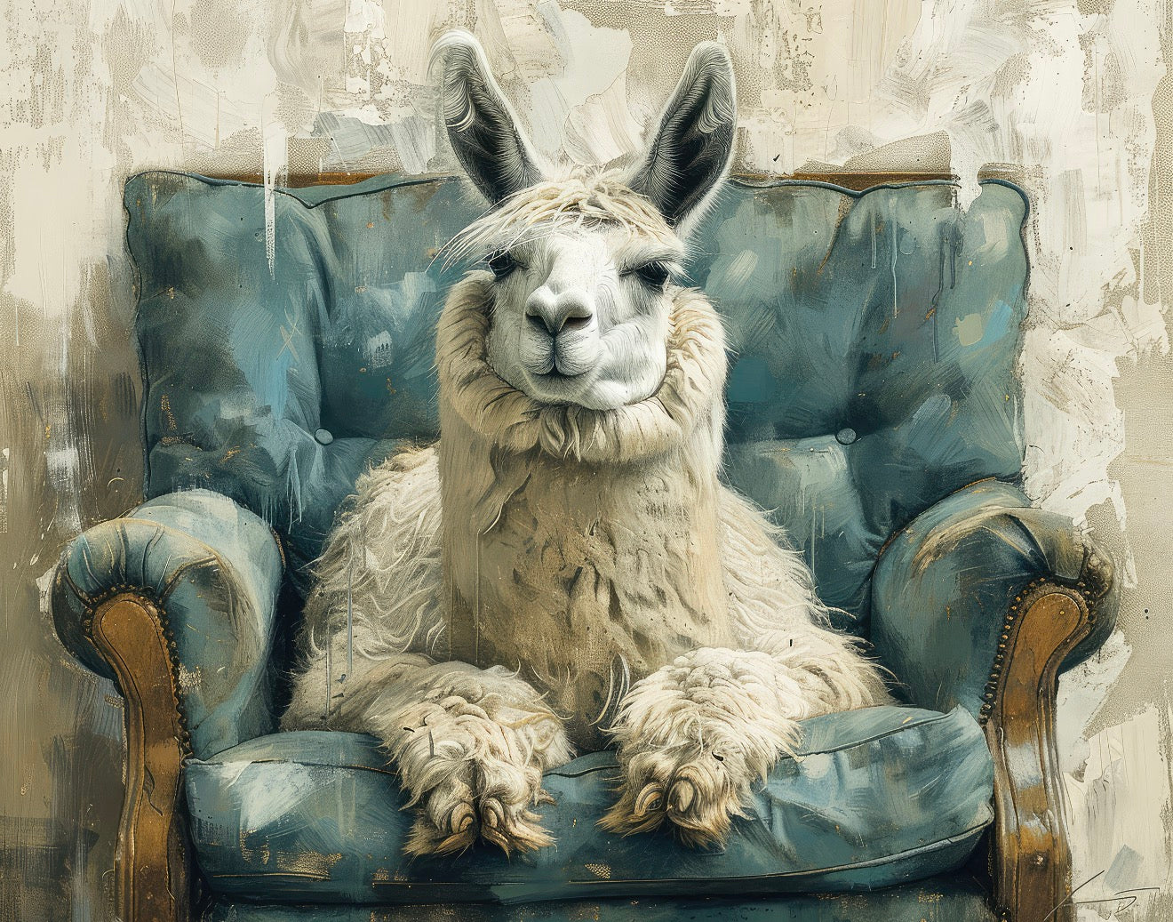 Lexi Llama Tea Towel