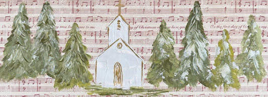 GA Christmas Hymn Lumbar Pillow