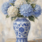 Ginger Jar Hydrangea Framed Art