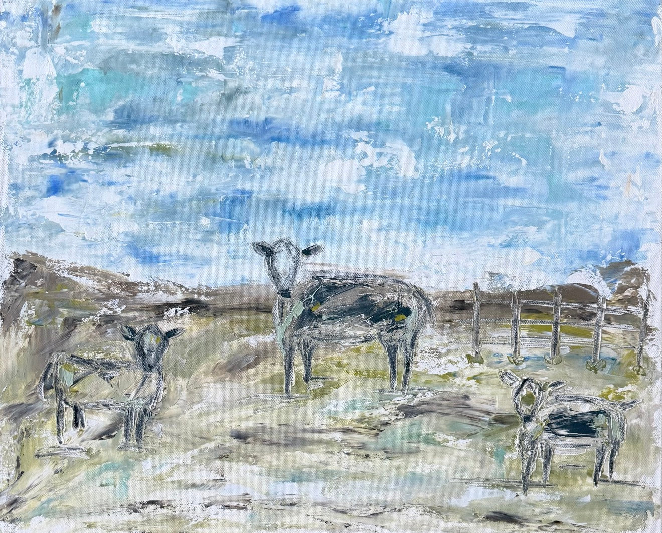 GA Blue Sky Pasture Pillow