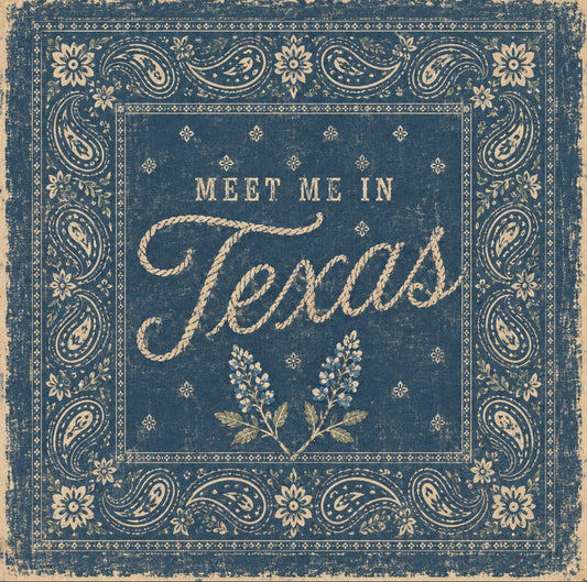 Meet Me In Texas Tea Towel