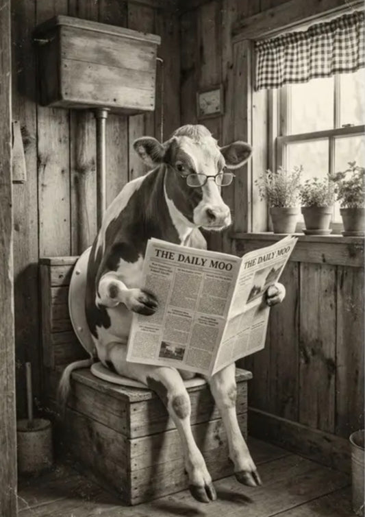 Daily Moo Tea Towel