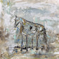 GA Abstract Horse Tea Towel