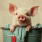 Presley Pig Framed Art
