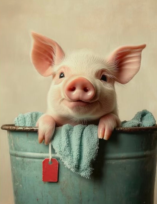 Presley Pig Tea Towel