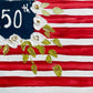 250th Flower Flag Tea Towel