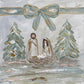 GA Bow Nativity Framed Art