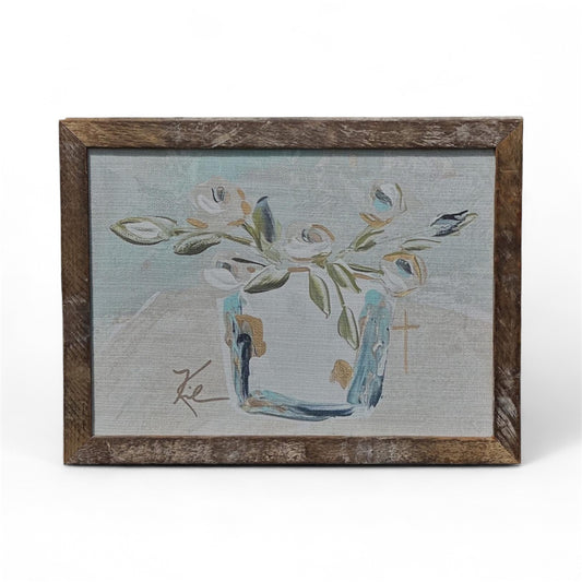 Morning Light Floral Framed Art