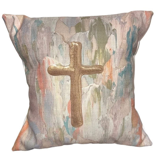 Pastel Cross Pillow
