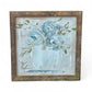 Light Blue Flowers Framed Art