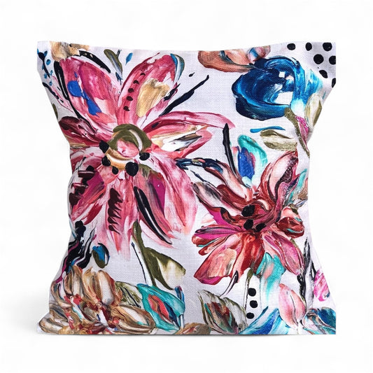Whimsical Floral Pillow