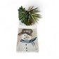 GA Navy Snowman Tea Towel