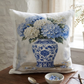 Ginger Jar Hydrangea Pillow
