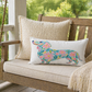 Pastel Petal Weenie Dog Lumbar Pillow