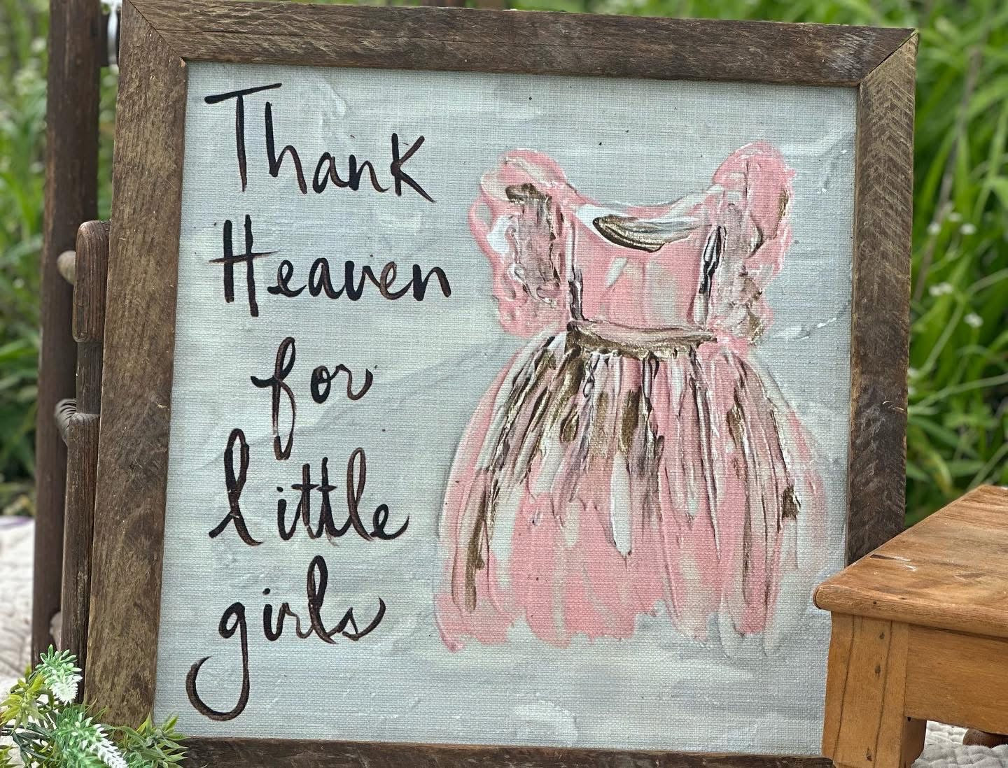 Thank Heaven For Little Girls Framed Art