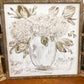 Neutral Hydrangea Framed Art