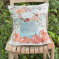 Fall Pumpkin Floral Pillow