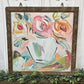 Pastel Floral Framed Art