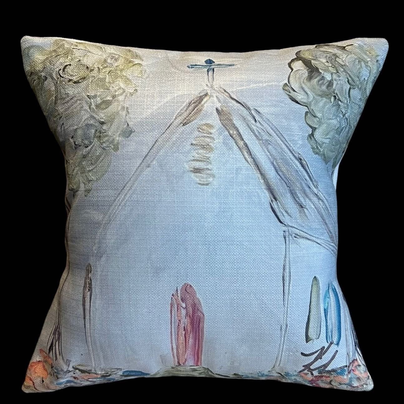 Red Door Church Pillow