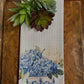 Blue & Peach Hydrangea Tea Towel