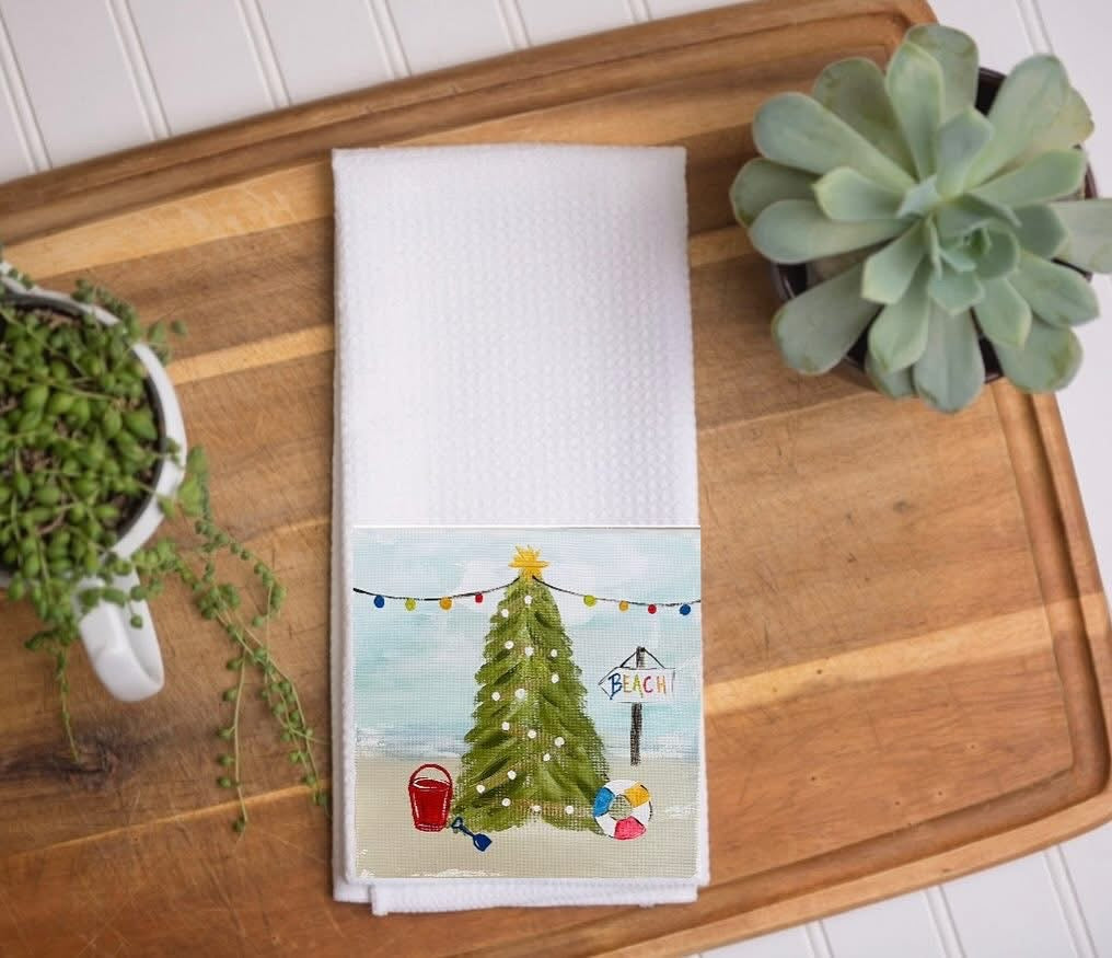 Summer Christmas Tea Towel