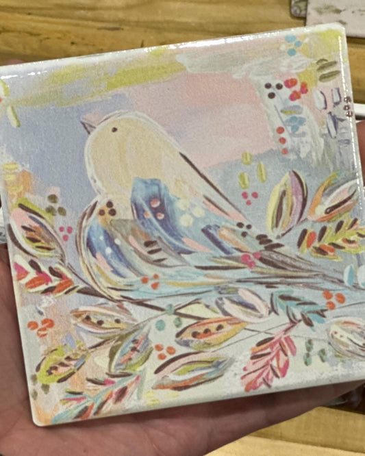 Colorful Birdy Coaster