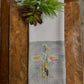 Gray Colorful Cross Tea Towel