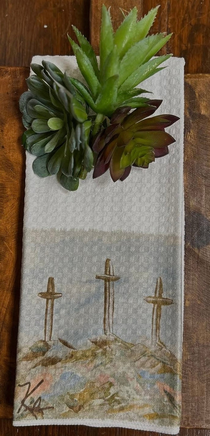 He Is Risen Tea Towel