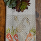 Bunny With Carrots Tea Towel
