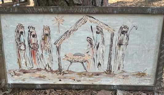 Neutral Nativity Framed Art