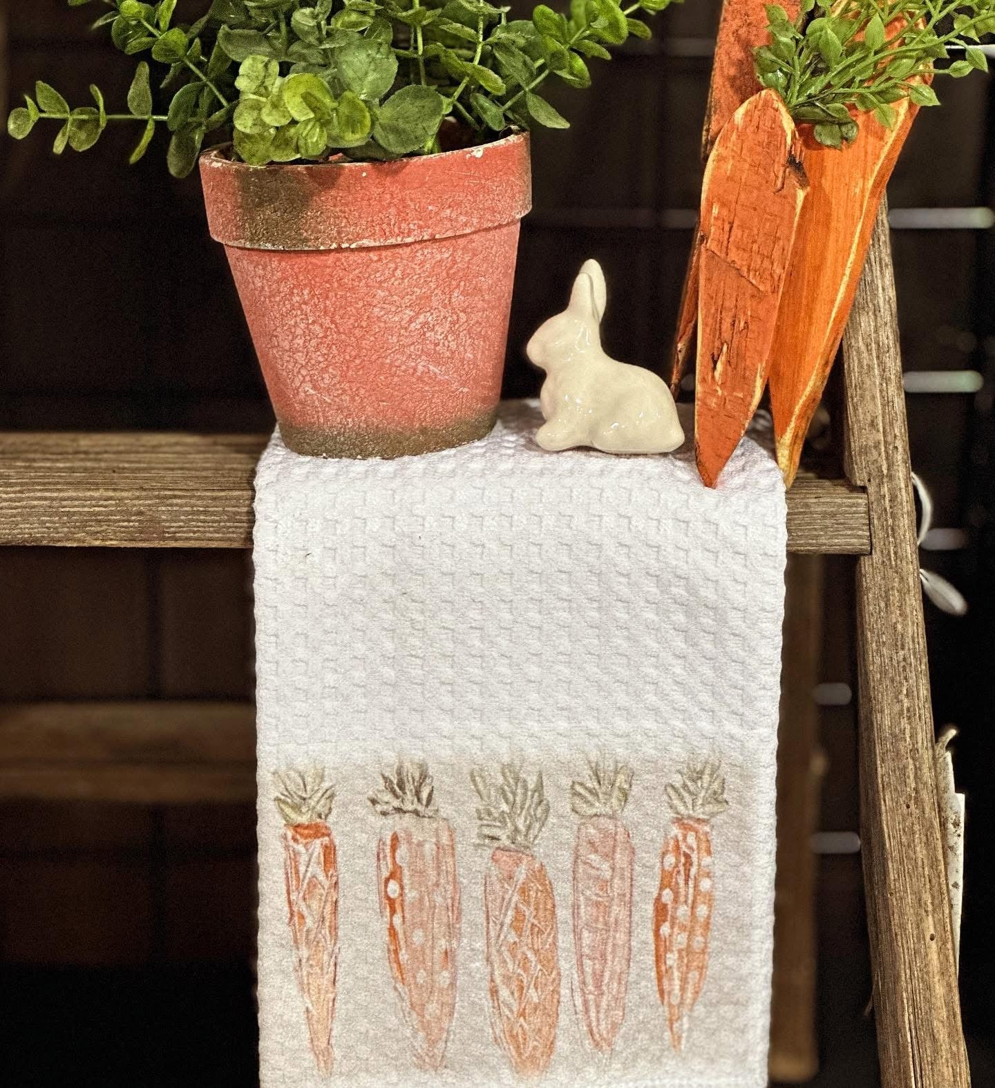 Carrots Tea Towel