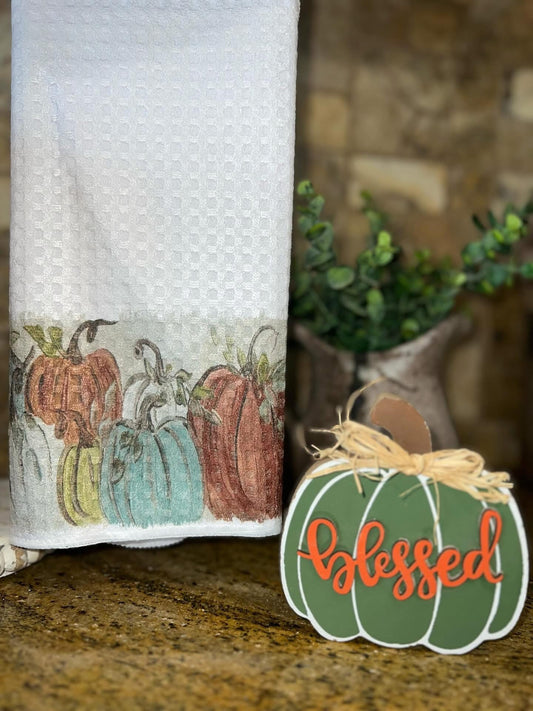 Pumpkin Tea Towel