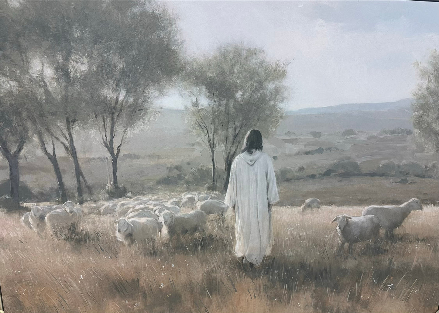 GA Jesus Flock Tea Towel