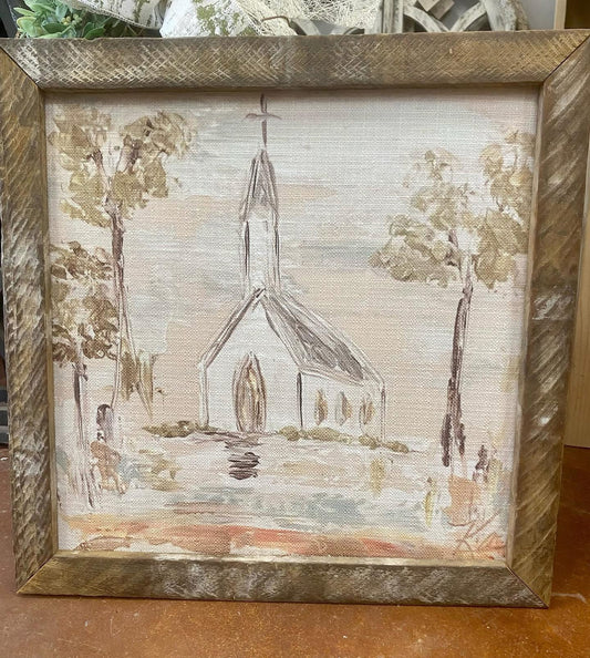 Autumn Church Framed Art