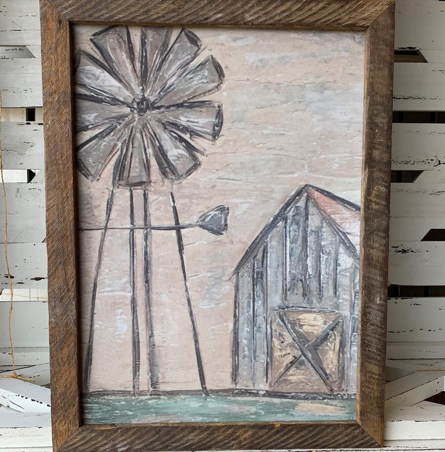 Windmill Barn Framed Art