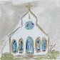 GA Blue SG Church Framed Art